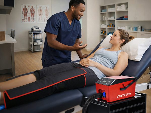 CryoPush Pulse Cold Compression Therapy System intermittent pneumatic compression ice water 9 presets CryoPush Pulse Cold Compression Therapy System intermittent pneumatic compression ice water 9 presets